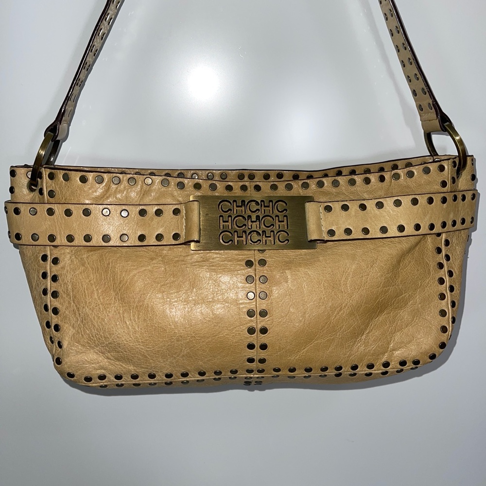 Carolina Herrera Studded Shoulder Bag - Picture 2 of 12